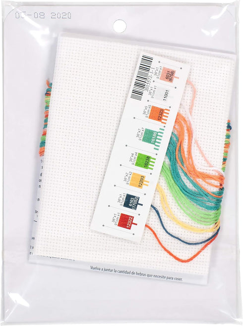 Dimensions 70-65210 Dino-Mite Baby Birth Record Counted Cross Stitch Kit, 14 White Aida, 7'' x 5'...