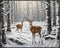Posterizer 1 pcs-majestic deer in snowy winter scene-oil painting style-5-Art for Animal Lovers-Landscape & Nature Art-Decor for Home & Office- un...