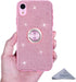 Wisdompro Case for iPhone XR, Cute Glitter Bling Sparkle Protective Case with Ring Kickstand, Women Girls Phone Case for 6.1 Inch Apple iPhone XR ...