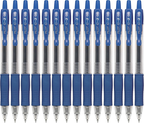 Pilot, G2 Premium Gel Roller Pens, Extra Fine Point 0.5 mm, Pack of 14, Blue...