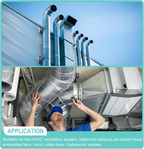 PATIKIL 6 Inch to 4 Inch Duct Reducer, Galvanized Steel Air Ducting Pipe Vent Hose Reducer Increaser Round Dryer Ventilation Coupler for HVAC Duct...