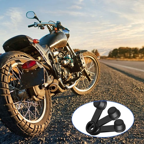 Frienda 50 Pieces Brake Bleeder Rubber Grease Fitting Caps Caps Brake Bleeder Screw Caps Zerk Dust Cover for Cars and Motorcycles...