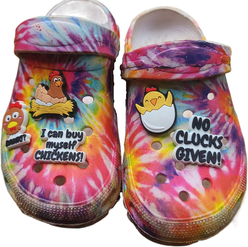 -Clucking Charms Value Pack of 5, Croc Charms, Chicken Lover, Funny Chicken Charms, Adult Charms...