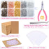 Earring Making Supplies, Paxcoo 1350pcs Earring Making Kit with Earring Hooks, Jump Rings, Pliers, Earring Backs, Earrings Holder Cards and Clear ...