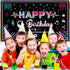 Music Happy Birthday Party Backdrop Musical Social Media Birthday Party Supplies Social Media Photography Background Large Fabric Banner for Teens...