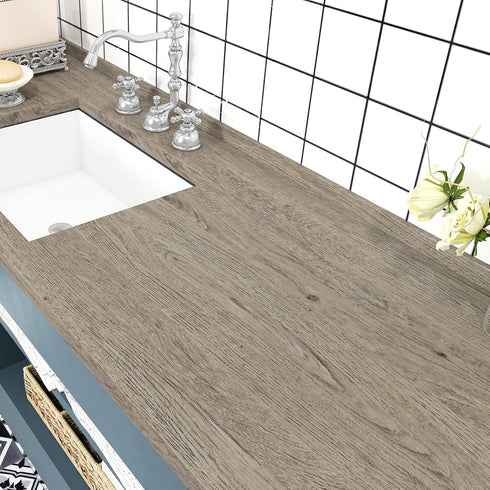 WESTICK Light Wood Grain Contact Paper Peel and Stick Countertops Waterproof Wood Look Wallpaper Stick and Peel Wooden Contact Paper for Cabinets ...