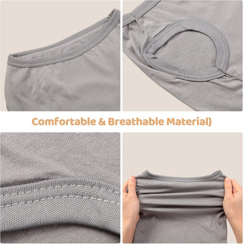 Dog Shirts Blank Clothes 3 Pieces Dog T-Shirts Apparel Shirts Soft and Dry Breathable Large Dogs Cats Pet Sleeveless Vest T-Shirt Apparel Clothing...