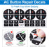 PAGOW 8 Sheets Replacement AC Dash Button Repair Sticker for Chevy SUV Fixing Ruined Faded Control Radio Decal Truck Accessories,2 Styles...