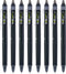 Pilot, FriXion Synergy Clicker Erasable, Refillable, Retractable Gel Ink Pens, Extra Fine Point 0.5 mm, Pack of 8, Black...