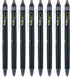 Pilot, FriXion Synergy Clicker Erasable, Refillable, Retractable Gel Ink Pens, Extra Fine Point 0.5 mm, Pack of 8, Black...