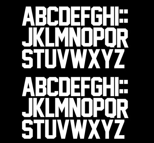 4-inch Iron-On Letters Heat Transfer Letters Paper DIY Letters Jersey Clothing T-Shirt Team Slogan (White)...