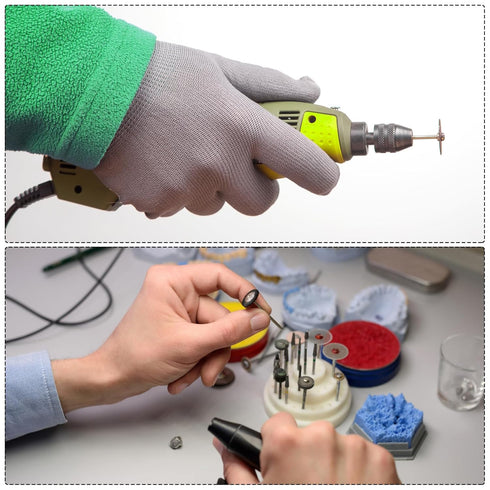 10pcs Diamond Cutting Wheel 50mm Titanium Coating Cut Off Discs Diamond Cutting Wheels Replacement with 2pcs 3mm Mandrel for Rotary Tools...