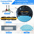 Spare Accessories for Yeedi Vac/Vac Station/Vac Max/Vac 2 Pro Robotic Vacuum Cleaner Replacement Parts Kit, Main Roller Brush Side Brush Hepa Filt...