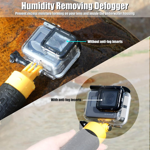 Underwater Anti-Fog Case Insert 30pcs for Waterproof Dive Housing Removing Blur Defogger Underwater Photography Accessories Ideal for GoPro Hero 1...