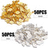 Glue on Bails, 100pcs Metal Small Pendant Bails Glue on Bails Flat Rhombic Pad Bails for Pendants Necklace Earring Jewelry Scrabble Making Craft S...