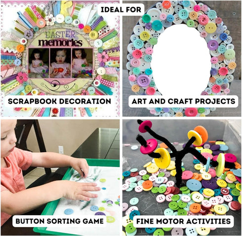 Pack of 12 Navy Sewing Buttons 0.75 inch Crafts Buttons 4 Hole Round Buttons 30L Uniform Buttons Plastic Navy Buttons Crafts Buttons Design Button...