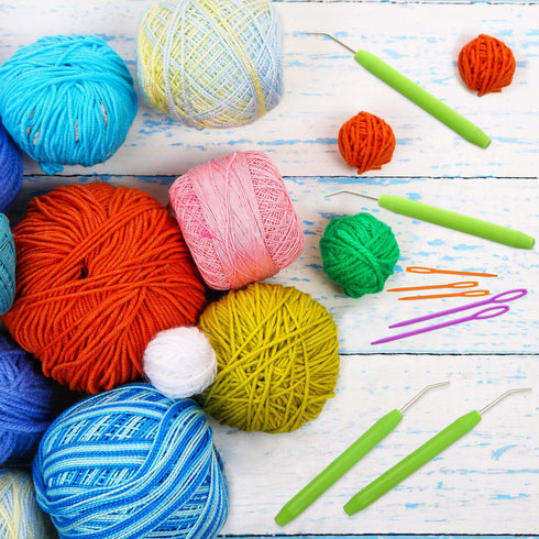 36 Pieces Loom Knit Hook Set Crochet Knitting Loom Hooks with Plastic Needles Large Eye Sewing Tool for Knifty Knitting Knitter Crafts...