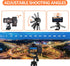 Camera Mount Phone Tripod Stand: 51-Inch 130cm Lightweight Travel Tripod for iPhone with Remote & Phone Holder & GoPro Adapter Compatible with iPh...