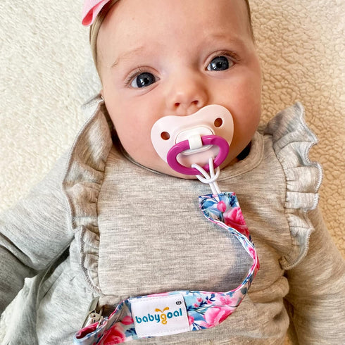 Babygoal Pacifier Clips, 6 Pack Pacifier Holder for Boys and Girls Fits Most Pacifier Styles &Teething Toys and Baby Gifts, 6MP16-B...