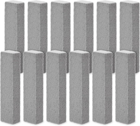 Juvale 12-Pack Pumice Stones for Cleaning - Toilet Bowl Cleaner and Scouring Sticks for Pool and Kitchen (Gray)...