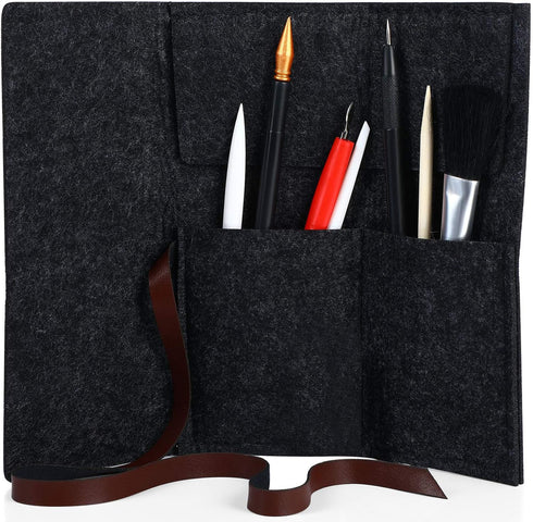 Scratch Painting Art Tool, 9 Pieces Scratching Drawing Tool Set, Including Artist Glove, Tool Bag, Scratch Coloring Pens, Plastic and Wooden Stylu...