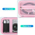 BOVKE Carrying Case Compatible with Fujifilm X100VI / X100V Digital Camera, Extra Mesh Pocket for Charging Cables, Pink...