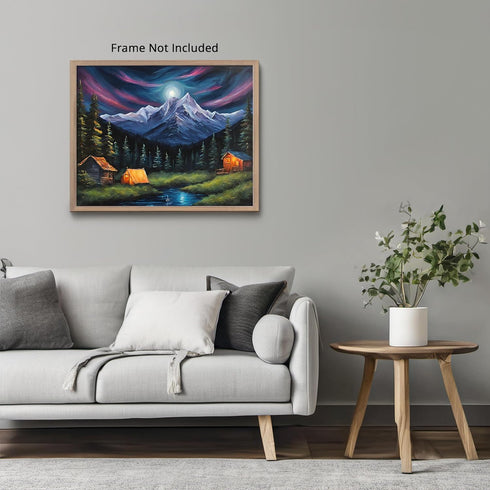 Posterizer 1 pcs- beautiful landscape-oil painting style-nature 2-Landscape & Nature Art-Floral Botanical Art- Decor for Home & Office- unframed w...