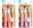 Munchkin® Splash™ Toddler Fork, Knife and Spoon Utensil Set, 6 Pack, Pink/Purple...