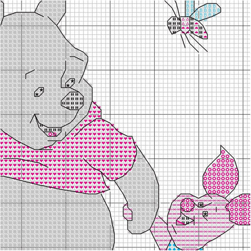 Dimensions 70-35357 Disney Winnie The Pooh Birth Record Counted Cross Stitch Kit, Winnie The Pooh Cross Stitch, 8" x 10"...