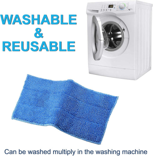 HQRP 4-Pack Blue Steam Mop Pads Compatible with HAAN SI-35 MS-30 SV-60 SI-25 SI-40 SI-60 SI-70 FS-20 MS-35 SI-75 BS-20 SI-38 SI-45 SI-46 SI-77 BS-...