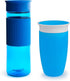 Munchkin® Miracle® 360 Spill Proof Sippy Cups, 24 and 10 Ounce, 2 Pack, Blue – Toddler and Adult Set...