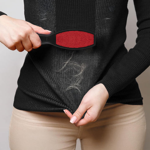 DecorRack (2 Pack) Double-Sided Lint Brushes, Pet Hair Remover Brush for Clothes and Furniture, Remove Cat and Dog Fur from Fabric Carpet and Clot...