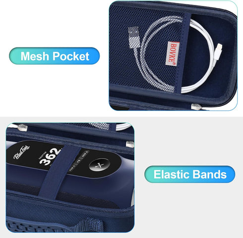 BOVKE Carrying Case Compatible with Blue Tees Golf Player+ GPS Speaker with Touch Screen Display, Portable Golf GPS Speaker Holder with Extra Spac...