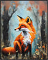 Posterizer 1 pcs- majestic cute red fox in the autumn nature-Art for Animal Lovers-Gift for Art Lovers-Living Room Bedroom Decor- unframed wall ar...