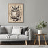 Posterizer 1 pcs- Black and white art of an owl on a tree-Art for Animal Lovers- Gift for Men Women Entrepreneur Teens-decor for Bedroom, Office, ...