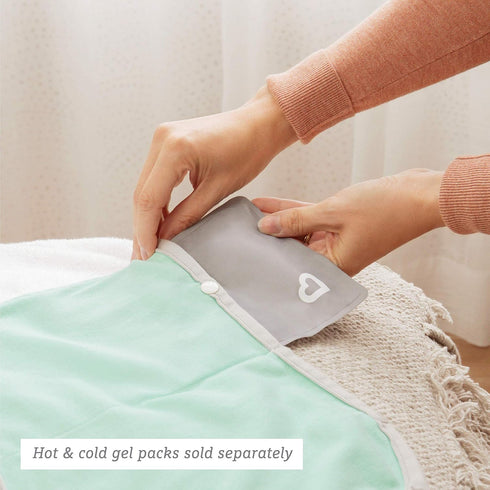 Munchkin® TheraBurpee: 2 Pack Burp Cloths with Built-in Pockets, for use with Colic & Fever Rescue Kit, 1 Blue, 1 Mint,2 Count (Pack of 1)...