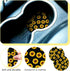 16 Pieces Sunflower Car Accessories Set Steering Wheel Cover Armrest Pad Gear Knob Cover Handbrake Cover Seat Belt Cover Cup Holder Vent Decoratio...