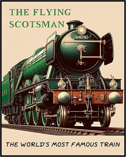 Posterizer 1 pcs-The World's Most Famous Train-Travel Scotland-Adventure Wall Art-GIft for Men Women Teens-Decor for Home & Office- unframed wall ...