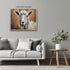 Posterizer 1 pcs- White goat with a brown background-Art for Animal Lovers-Landscape & Nature Art- Gift for Men Women Entrepreneur Teens-Decor for...