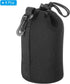 PATIKIL Camera Lens Bag, 4 Pcs 3.9" ID x 7.1" H Drawstring Lens Pouch with Thick Protective Neoprene, Lens Case for DSLR Camera Lens, Water Coffee...
