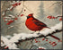 Posterizer 1 pcs-cute little bird in snowy winter scene -7-Art for Animal Lovers-Landscape & Nature Art-Decor for Home & Office- unframed wall art...