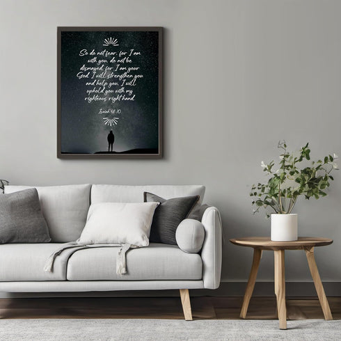 Posterizer 1 pcs-Do Not Fear, I Am With You-Isaiah Bible Verse-Quotes and Poems-Gifts for Christians - Decor for Church, Sunday School Classroom- ...