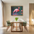 Posterizer 1 pcs- beautiful flamingos in the water-Art for Animal Lovers-Landscape & Nature Art- Living Room Bedroom Decor- unframed wall art...