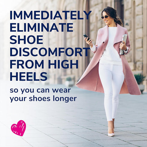 Dr. Scholl's Love Your Heels & Wedges 3/4 Length Insoles, All-Day Comfort for High Heeled Shoes, Relieve & Prevent Shoe Discomfort, Absorbs Shock,...