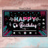 Music Happy Birthday Party Backdrop Musical Social Media Birthday Party Supplies Social Media Photography Background Large Fabric Banner for Teens...