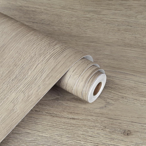 WESTICK Light Wood Grain Contact Paper Peel and Stick Countertops Waterproof Wood Look Wallpaper Stick and Peel Wooden Contact Paper for Cabinets ...