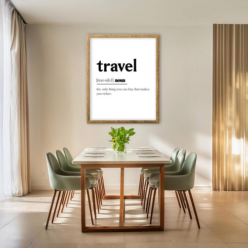 Posterizer 1 pcs-Minimalist poster for travel lovers-Adventure Wall Art-Artistic Word Art-Gift for Nature, Surfers and Beach Lovers-Living Room Be...