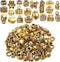 Tibetan Loose Spacer Beads, Mixed 92 Pieces Tibetan Antique Gold Spacer Loose Beads Fit European Charm Bracelet Necklet Jewelry Making...