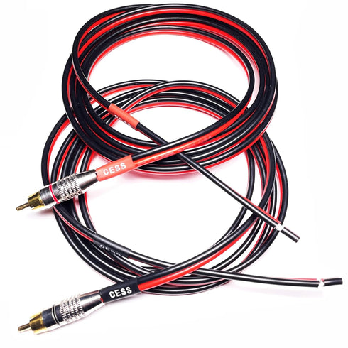 CESS-064-6f Speaker Cables to RCA Plugs Adapter, 2-Channel (6 FEET)...