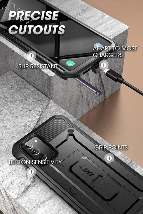 SUPCASE Unicorn Beetle Pro Series Case for Samsung Galaxy Note 20 Ultra (2020 Release), Full-Body Rugged Holster & Kickstand without Built-in Scre...
